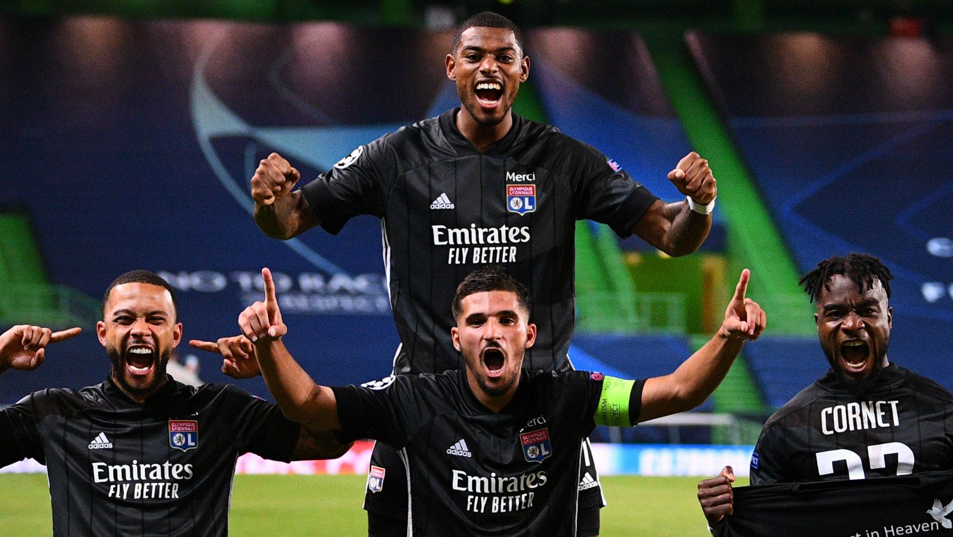 Lyon Champions League Depay Aouar Cornet