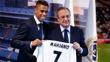Mariano Diaz Florentino Perez Real Madrid unveiling