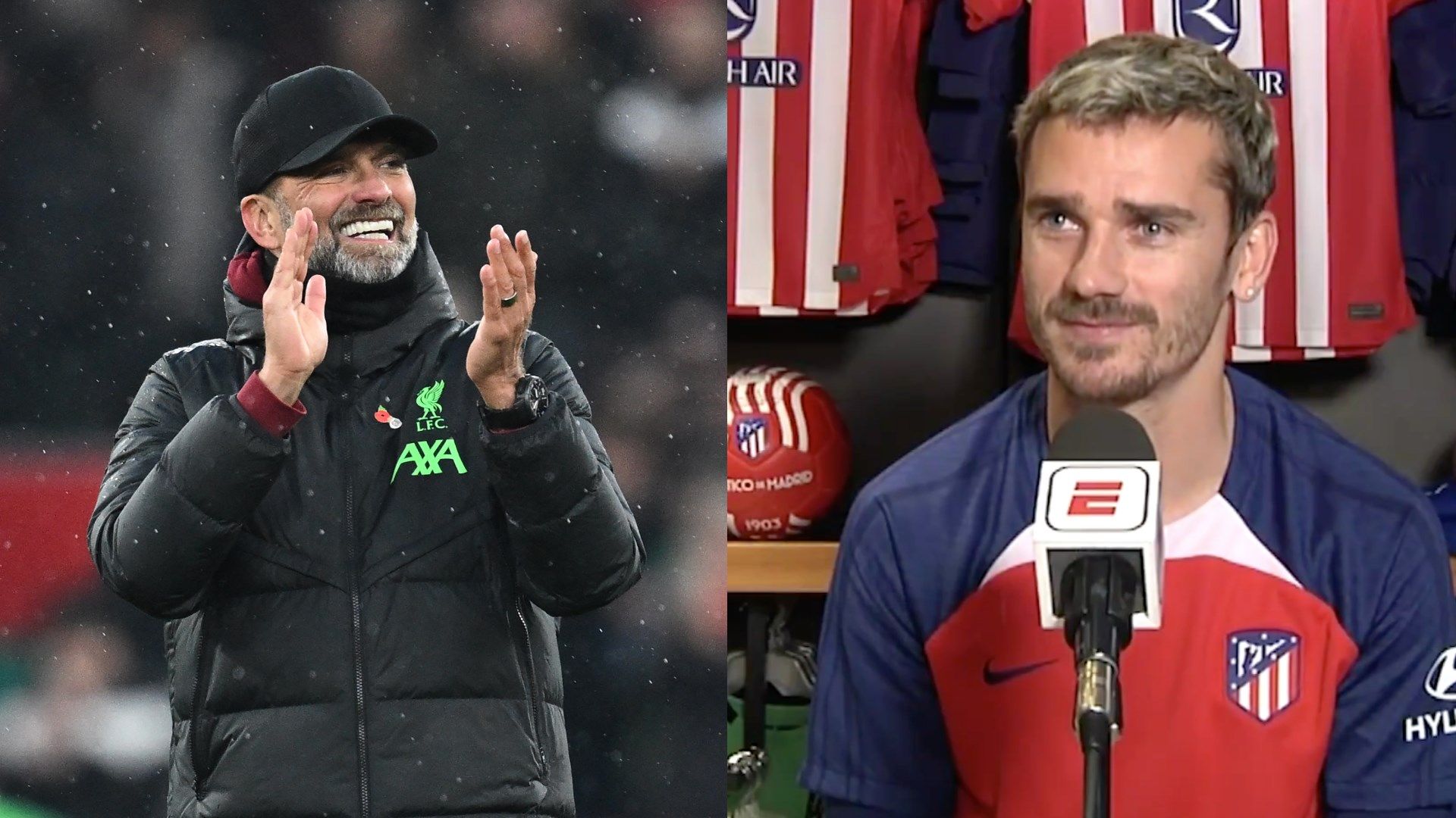 GFX Jurgen Klopp Antoine Griezmann