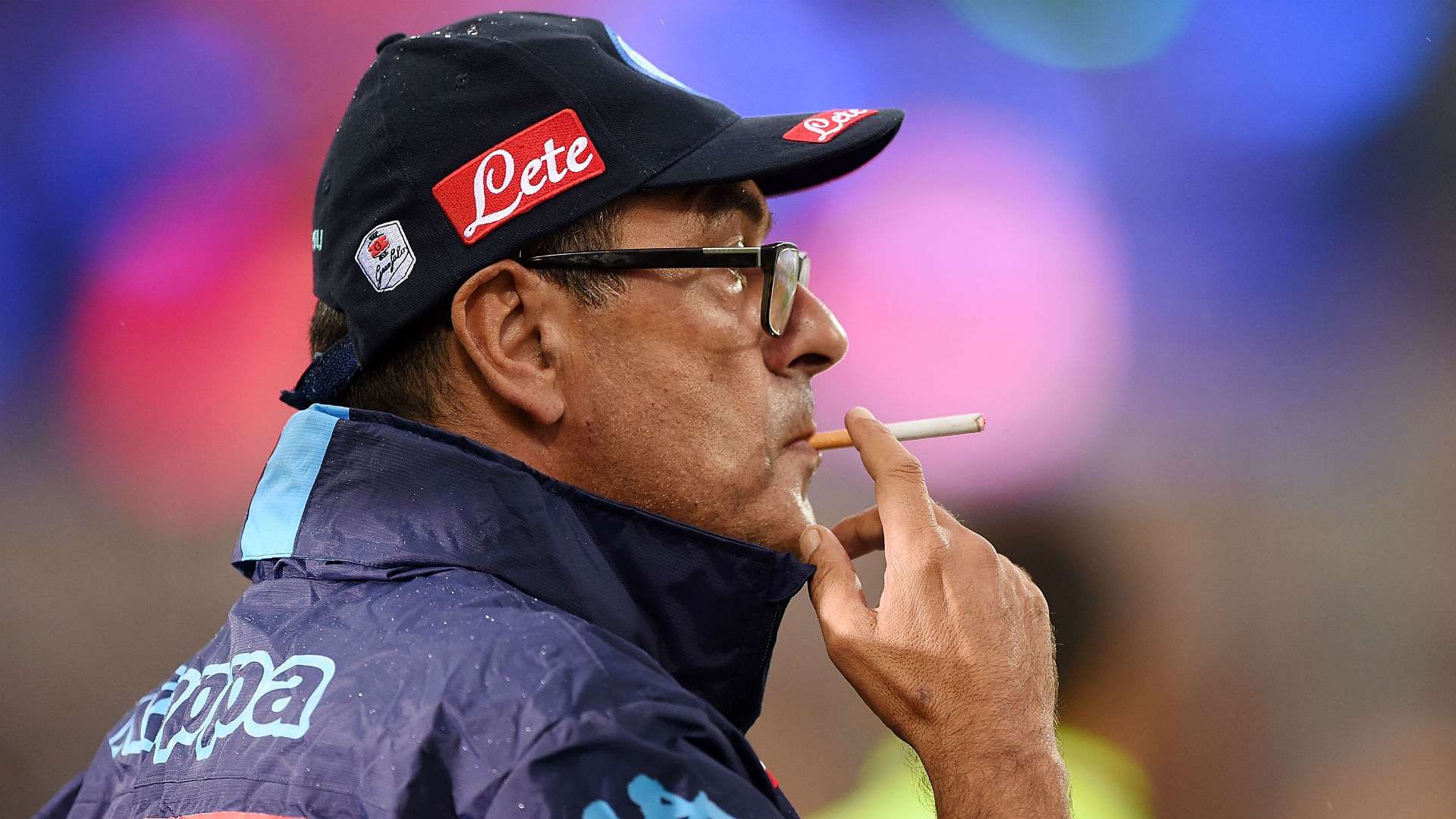 Maurizio Sarri Napoli smoking