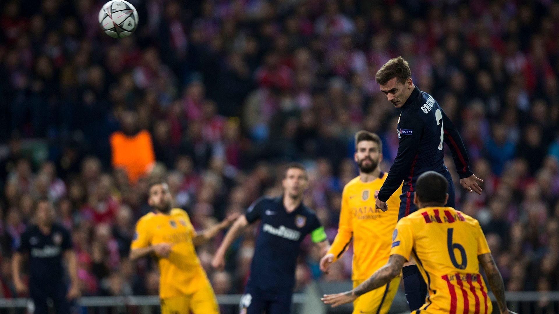 Antoine Griezmann Dani Alves Atletico Madrid Barcelona 130416
