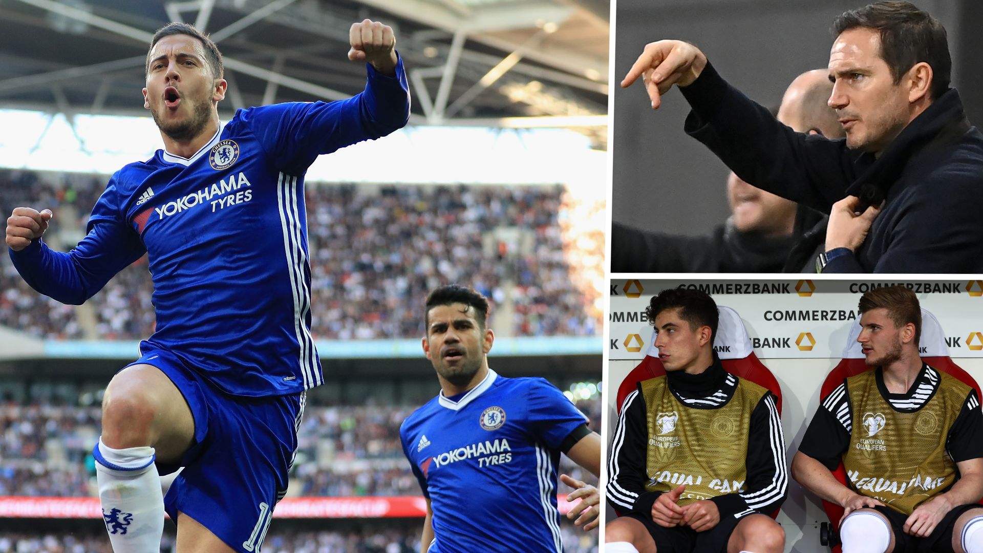 Eden Hazard, Diego Costa, Frank Lampard, Timo Werner, Kai Havertz