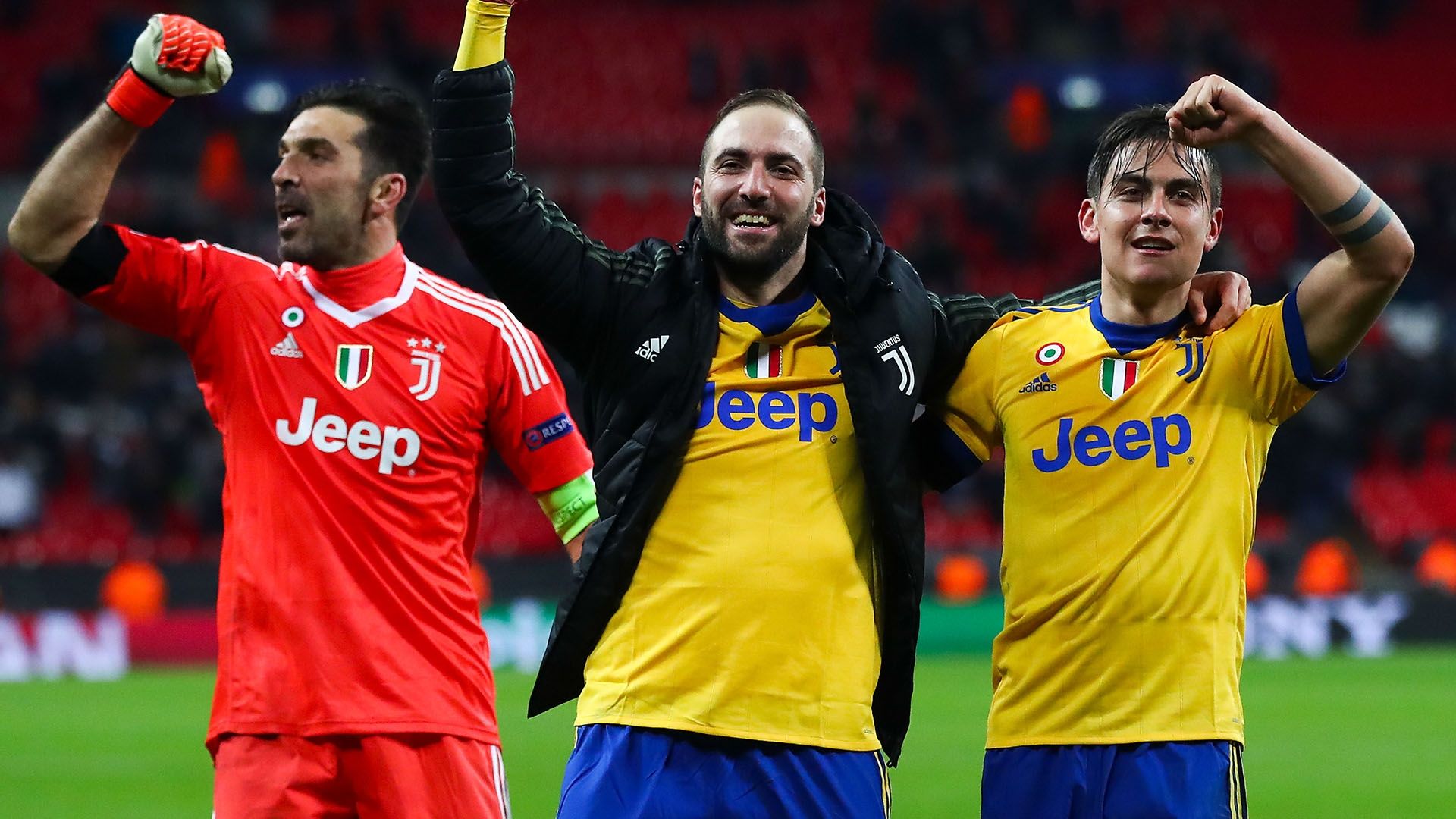 Buffon Higuain Dybala Tottenham Juventus Champions League