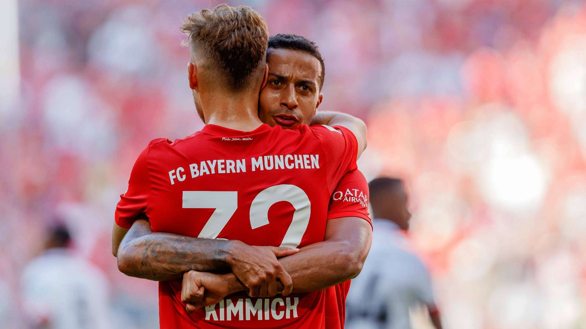 GERMANY ONLY: JOSHUA KIMMICH THIAGO ALCANTARA BAYERN MÜNCHEN BUNDESLIGA 31082019