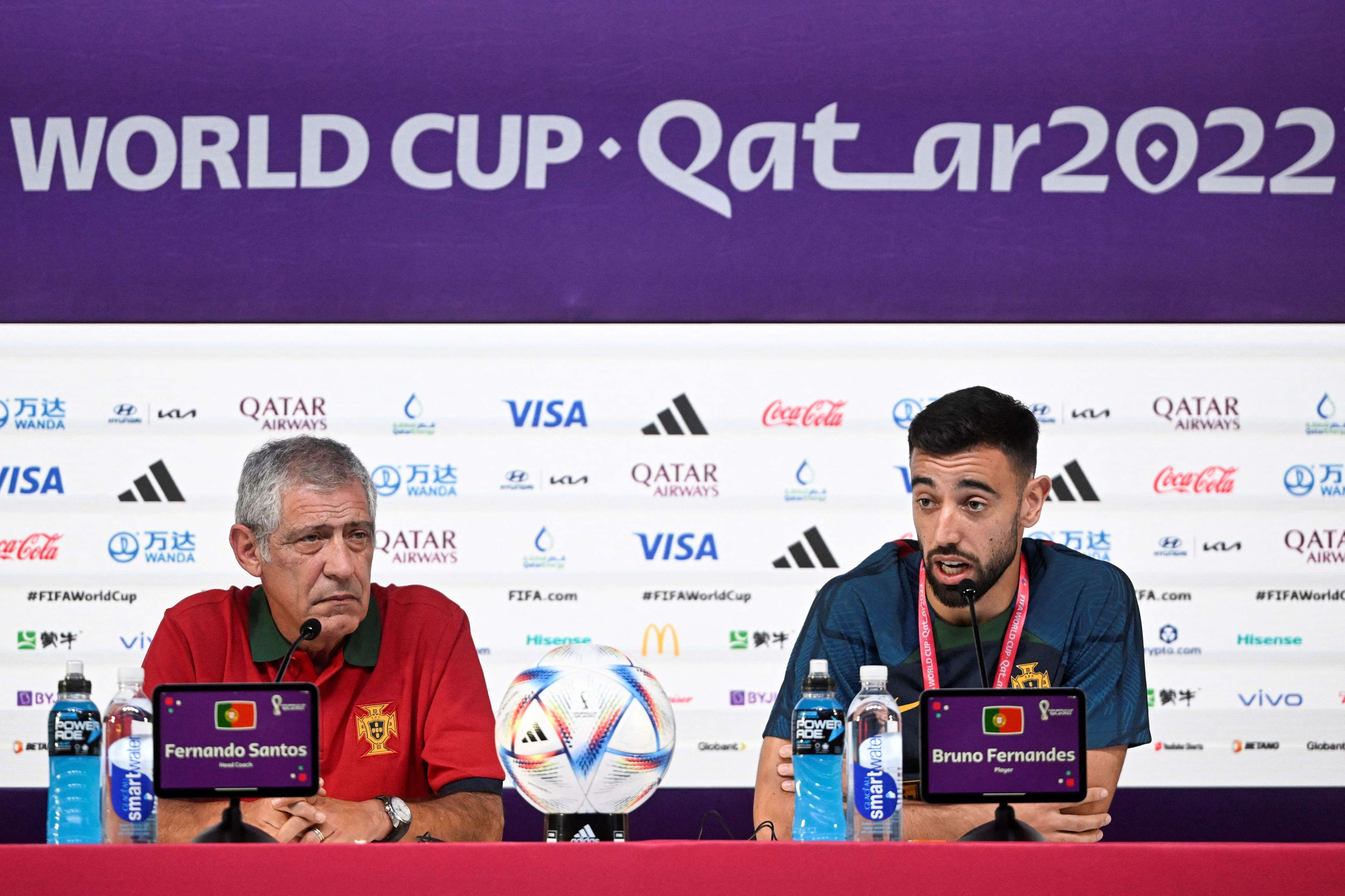 Fernando Santos Bruno Fernandes Portugal World Cup 2022