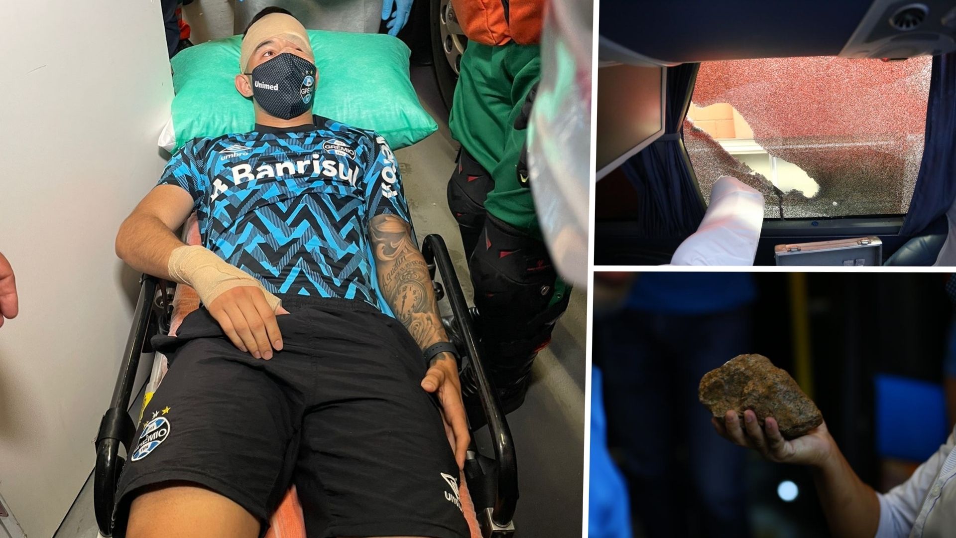 Gremio's bus attacked