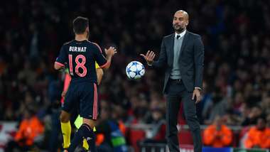 Juan Bernat & Pep Guardiola