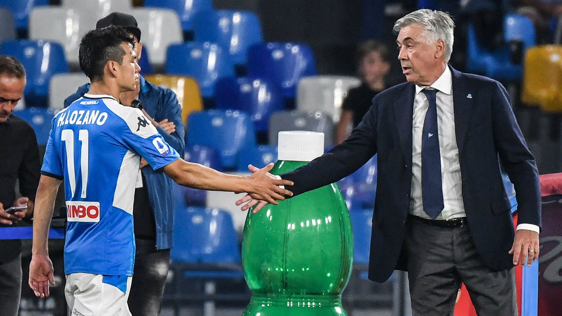 Hirving Lozano Carlo Ancelotti Napoli 250919