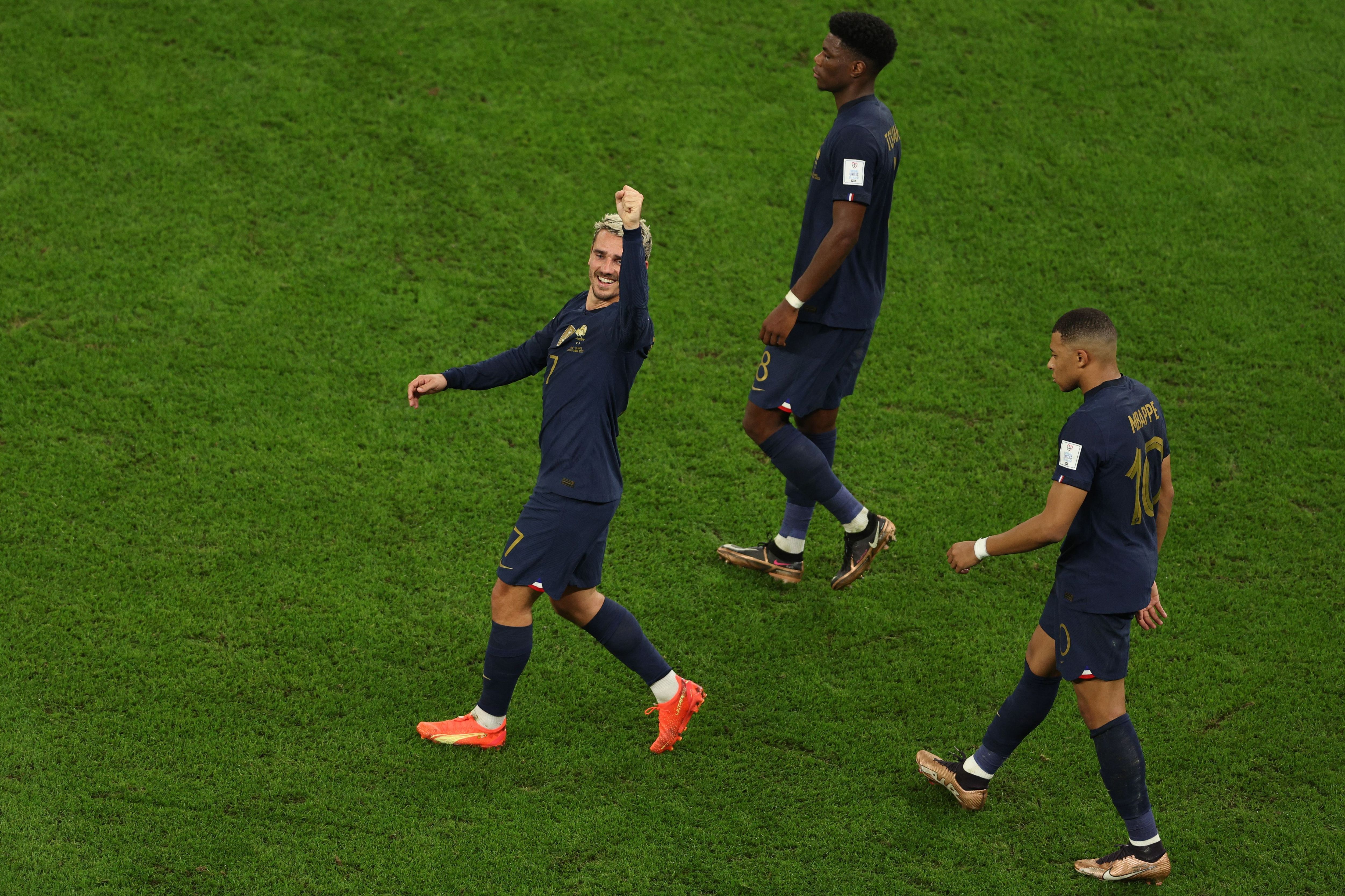 Antoine Griezmann celebrates Tunisia 2022