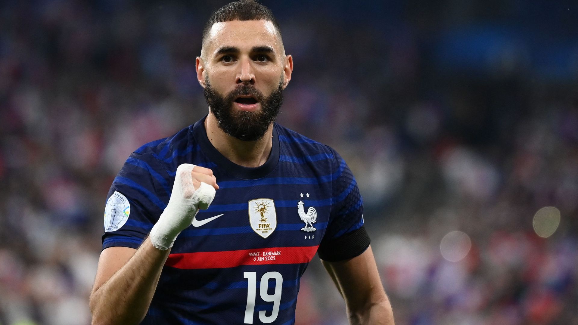 Karim Benzema France Denmark Nations League