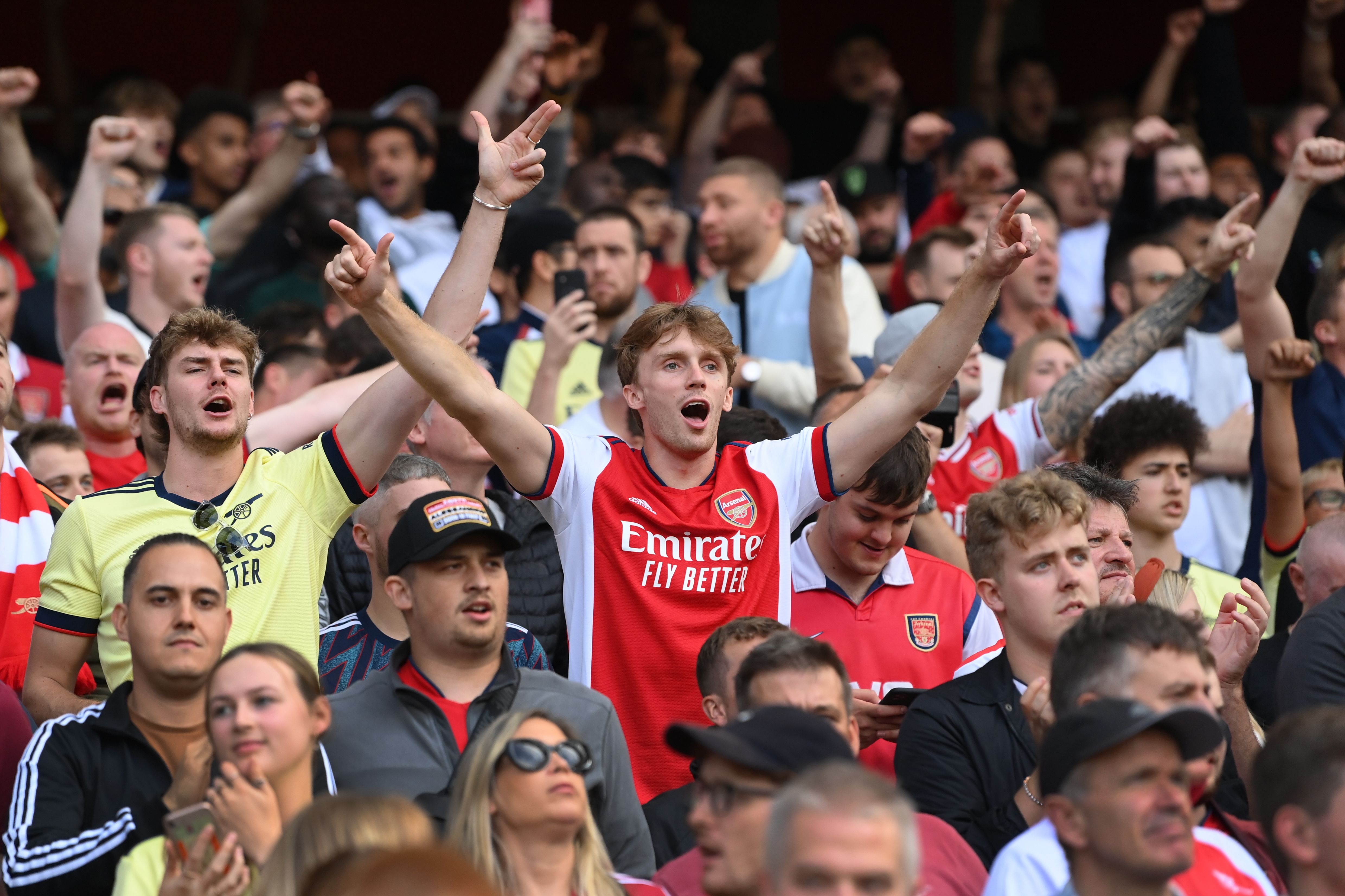 Arsenal fans. Manchester City vs Arsenal. 08.28.2021