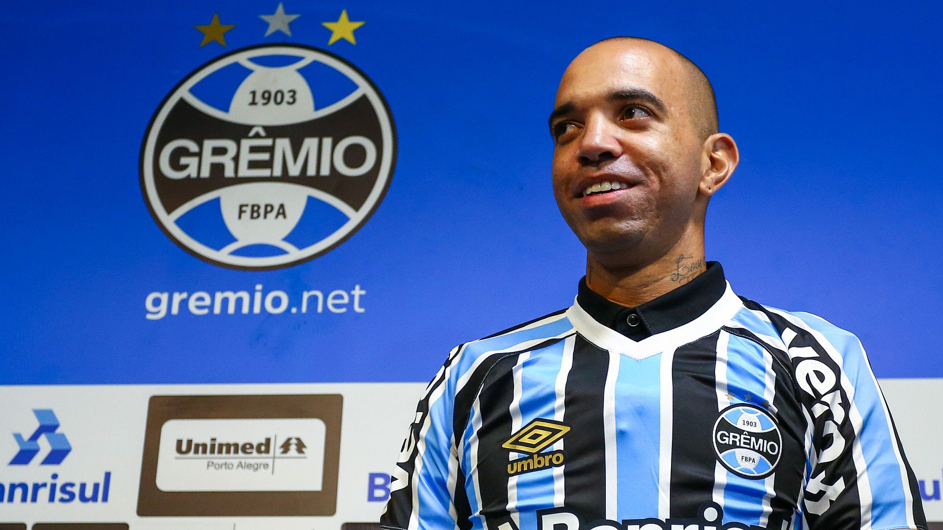 Diego Tardelli apresentação Grêmio 13022019