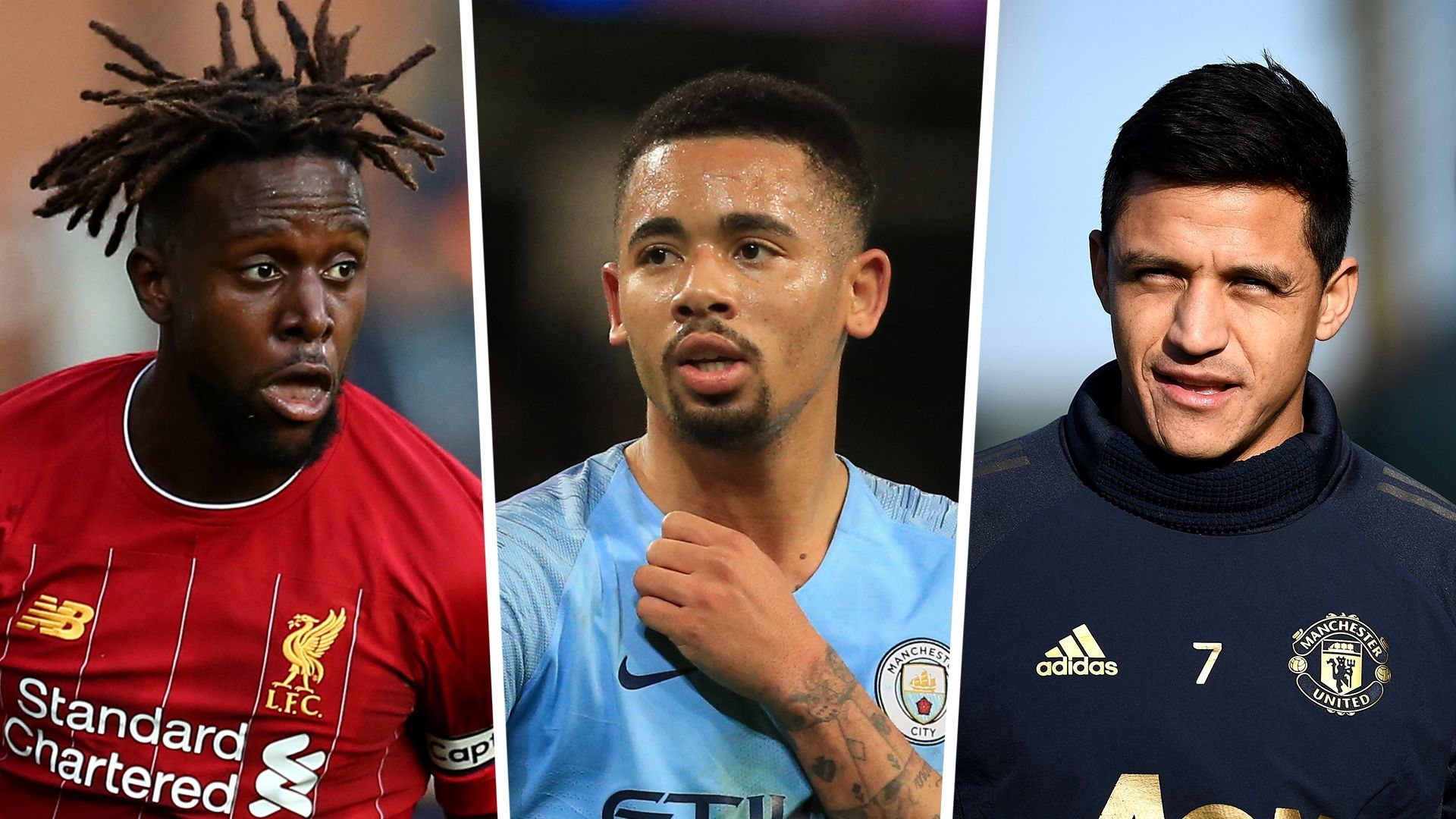 Divock Origi, Gabriel Jesus, Alexis Sanchez