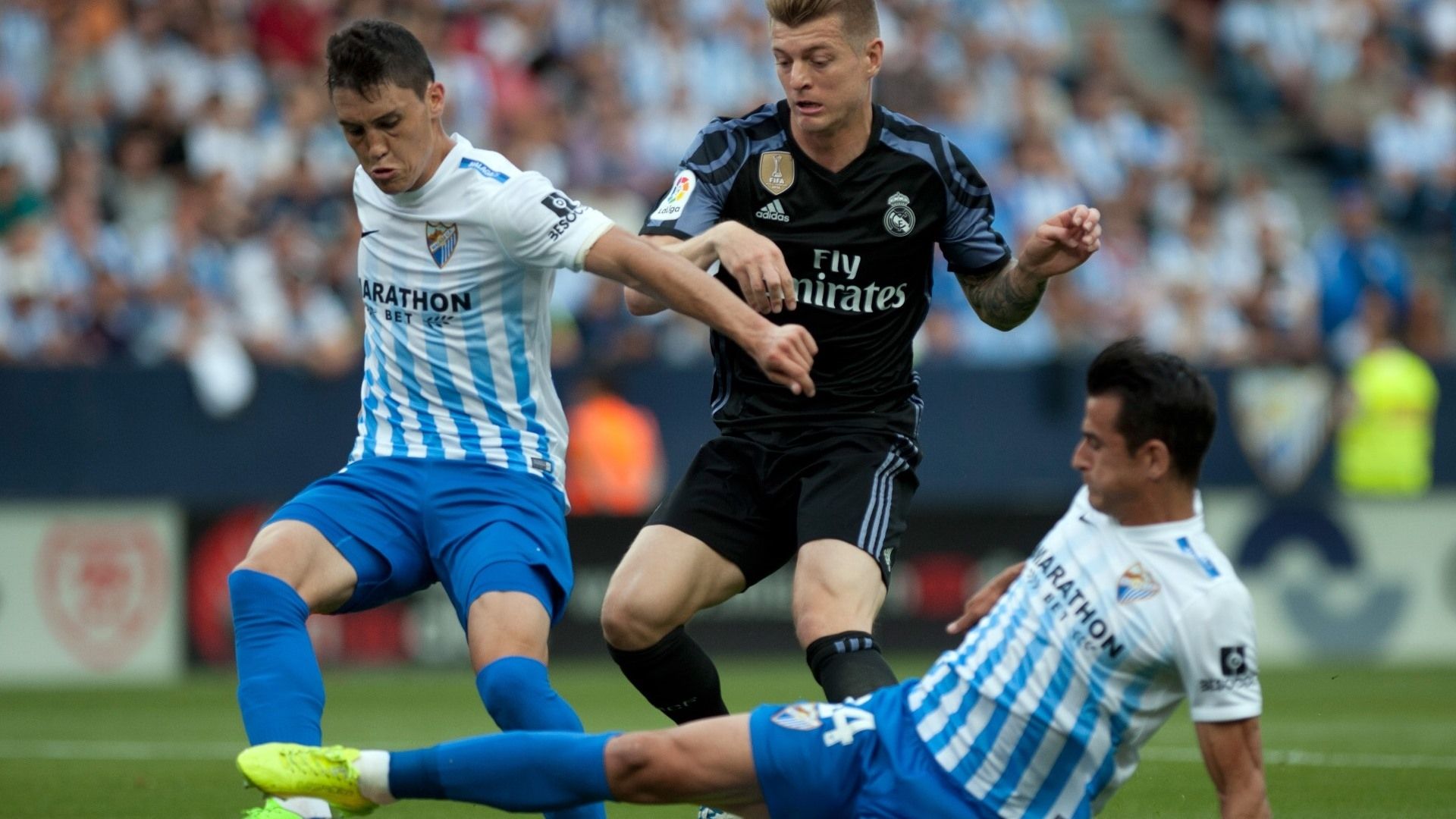 Federico Ricca Luis Hernanfez Toni Kroos Malaga Real Madrid LaLiga 21052017