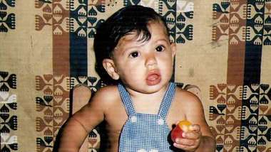 Sergio Aguero as a child