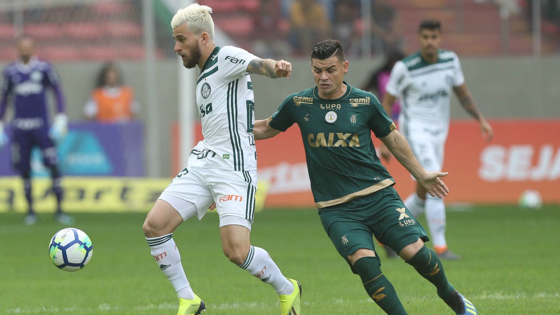 Lucas Lima e Rui - América-MG x Palmeiras - 5/08/2018
