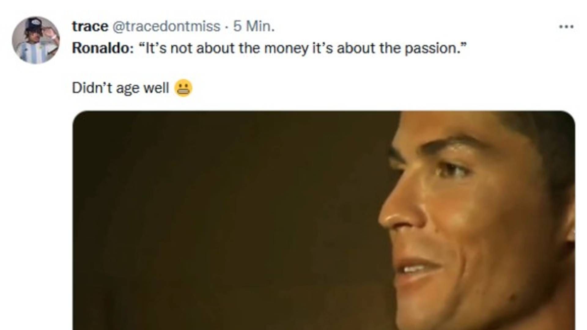 Cristiano Ronaldo Reaktionen