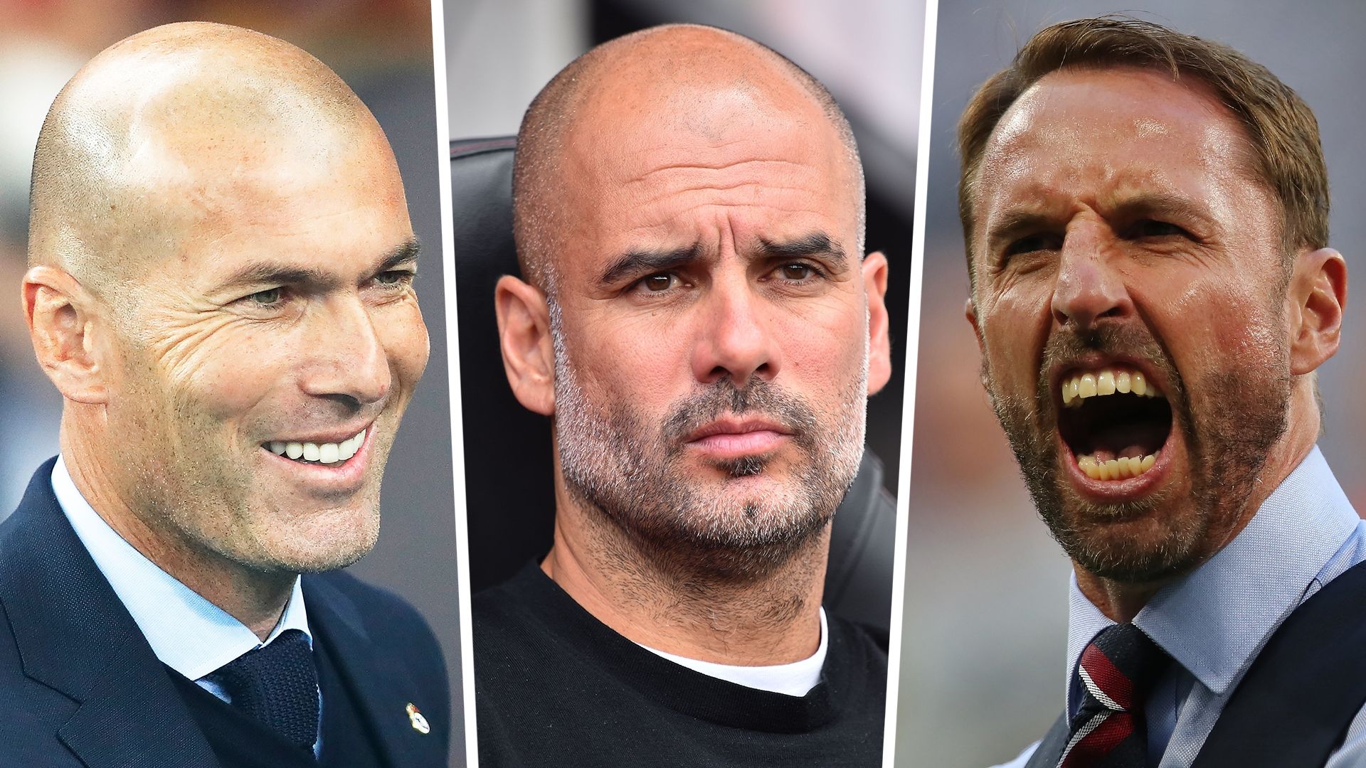 Zidane, Pep, Southgate