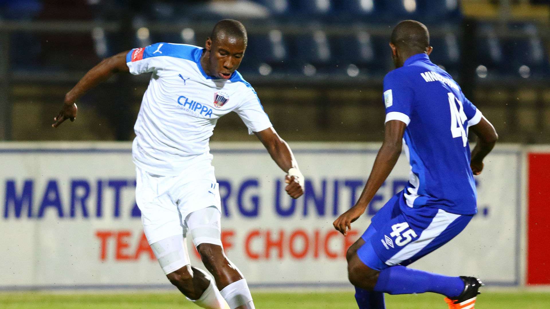 Mark Mayambela and Kwanda Mngonyama - Chippa United vs Maritzburg United