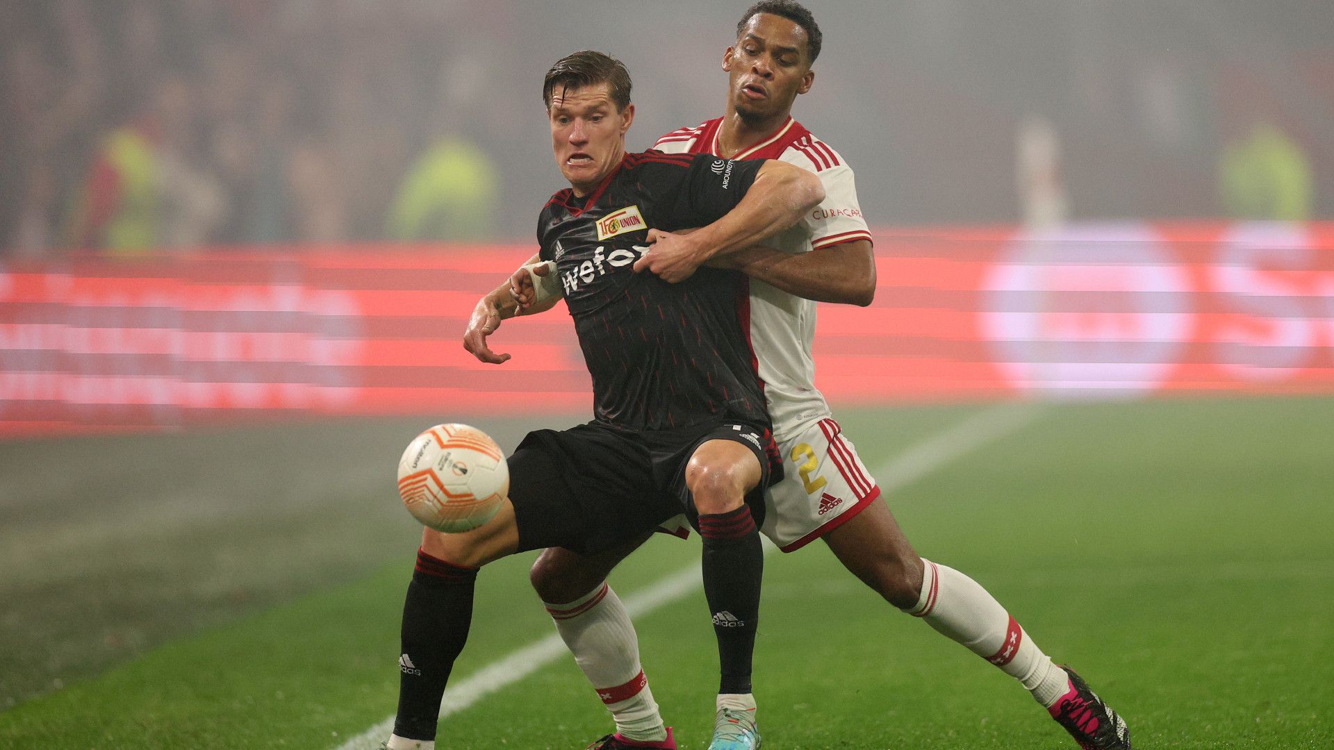 KEVIN BEHRENS UNION BERLIN JURRIEN TIMBER AJAX EUROPA LEAGUE 16022023