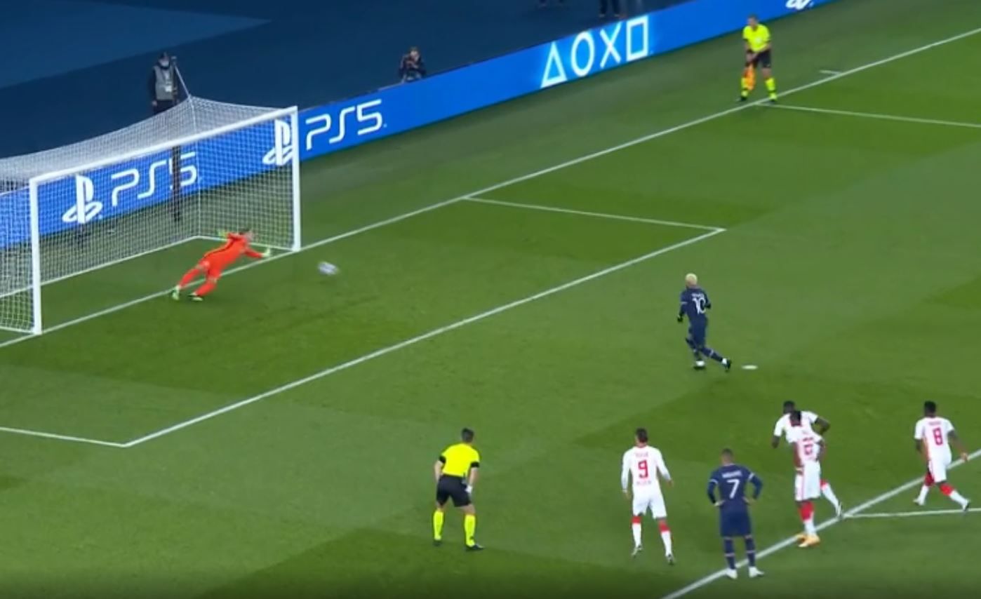 GER NEYMAR PSG RB LEIPZIG ELFMETER SCREENSHOT