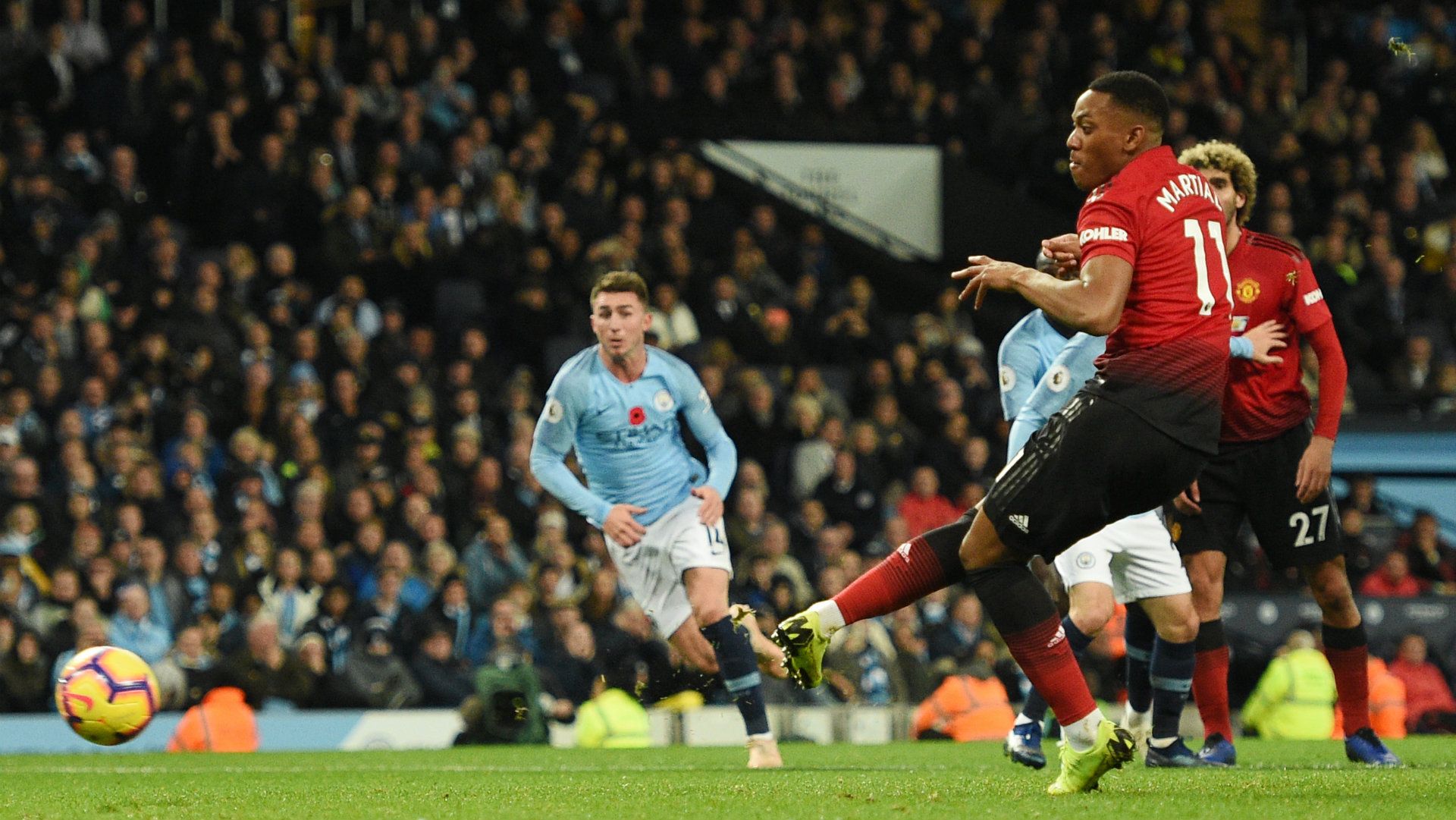Anthony Martial Manchester City vs Manchester United Premier League 2018-19