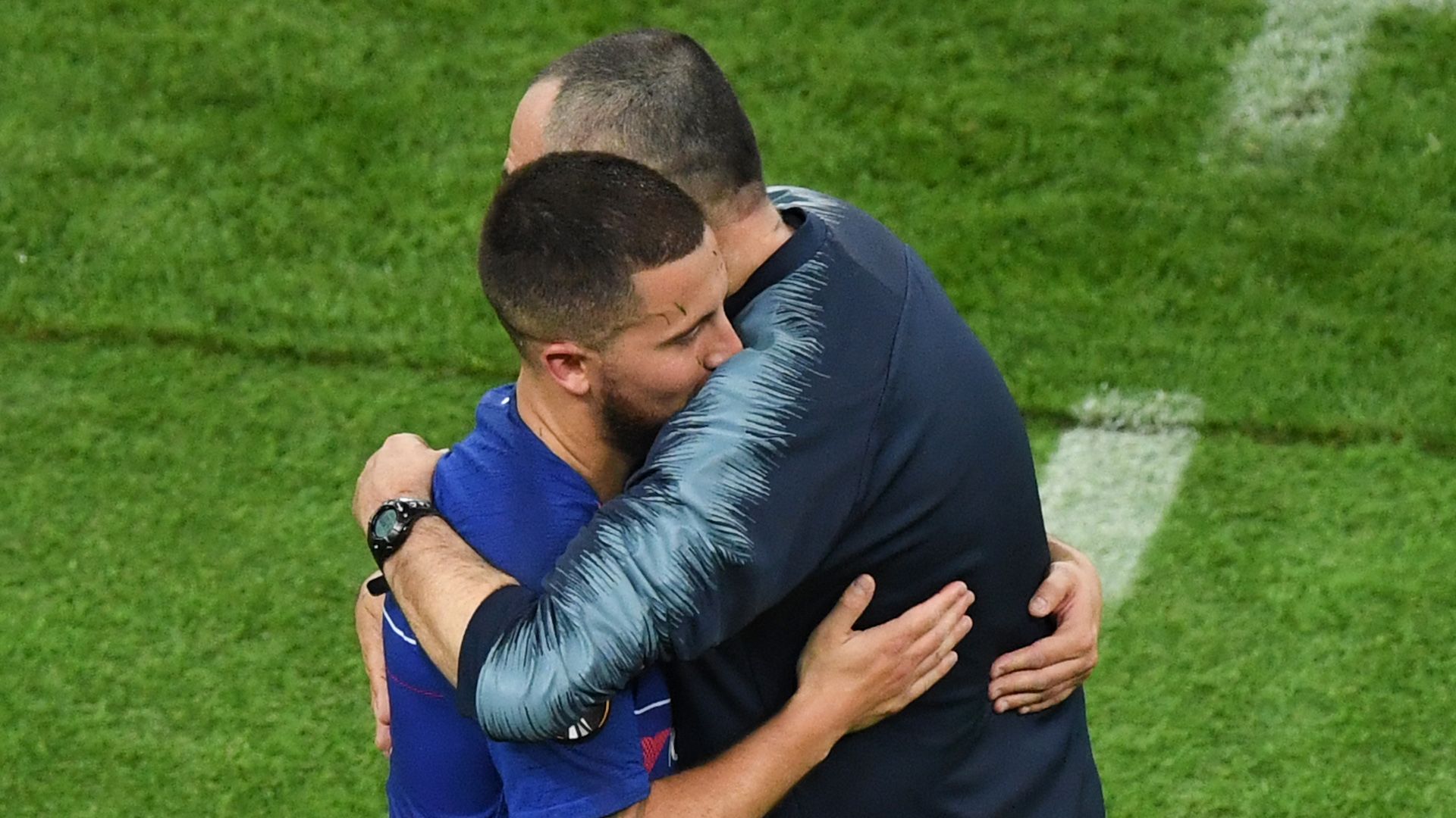Eden Hazard & Maurizio Sarri