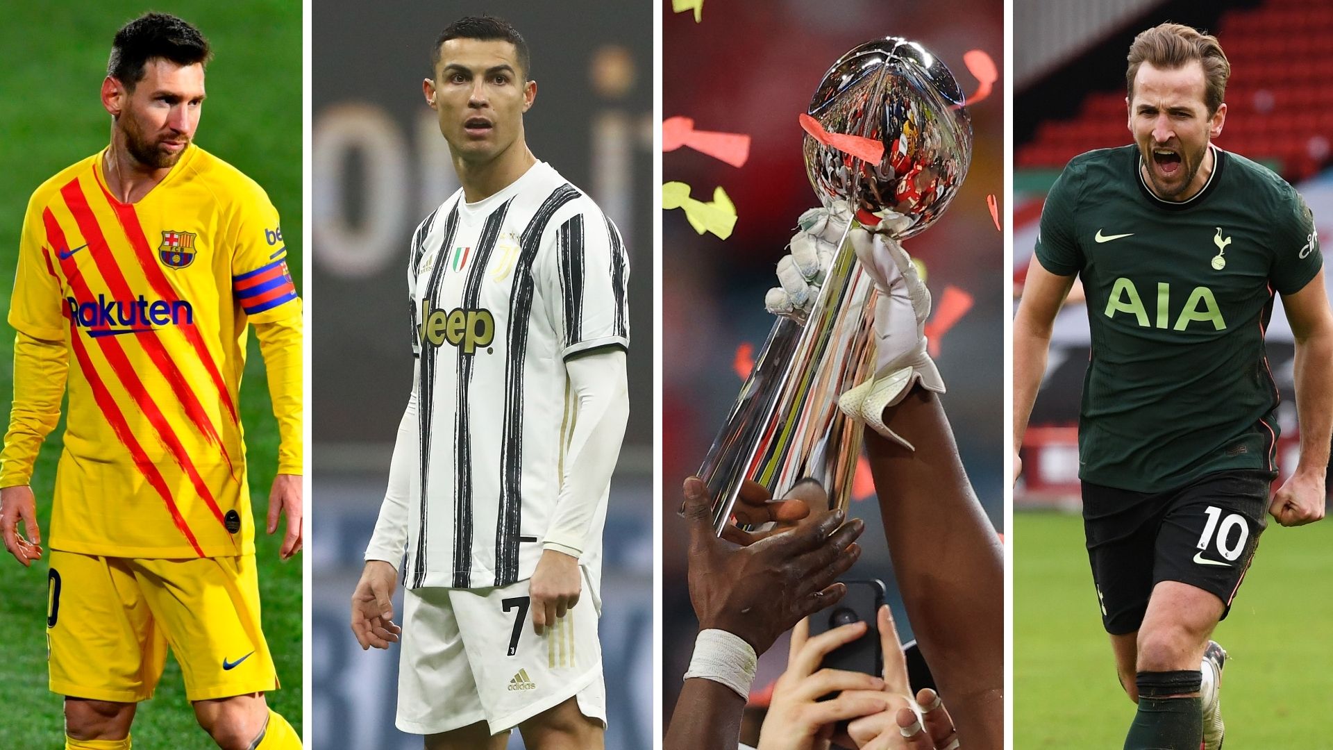 Lionel Messi Cristiano Ronaldo Harry Kane Super Bowl NFL