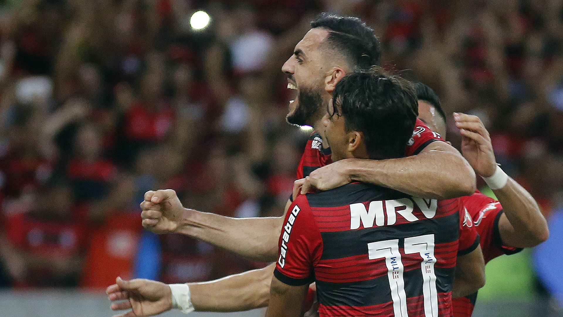 Rhodolfo Lucas Paquetá Flamengo Atlético-PR Brasileirão Série A 01122018