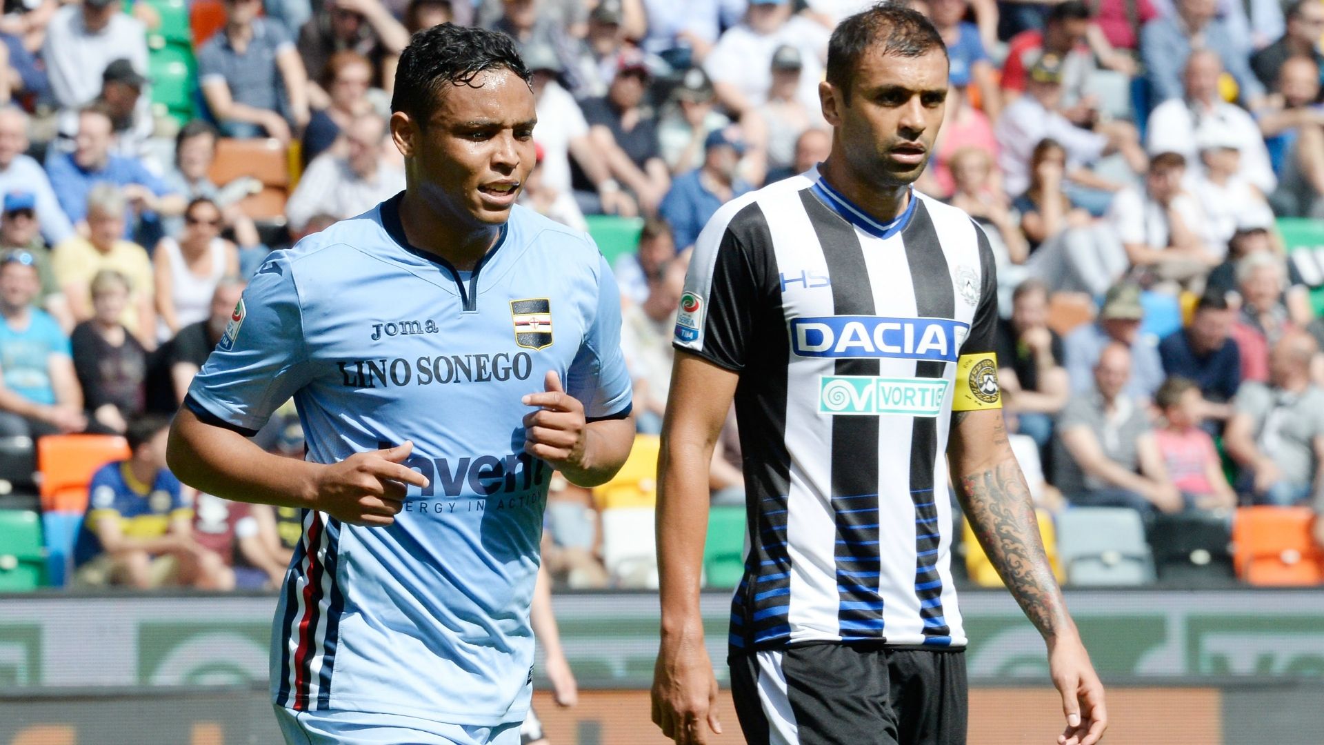 Luis Muriel Danilo Larangeira Udinese Sampdoria Serie A