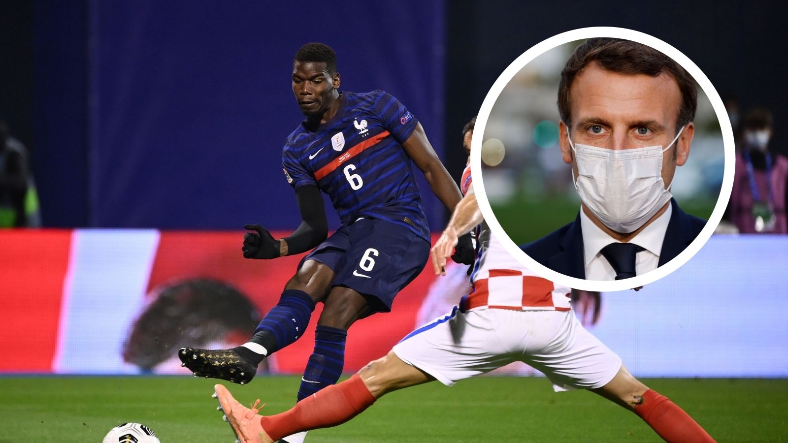 Paul Pogba Emmanuel Macron