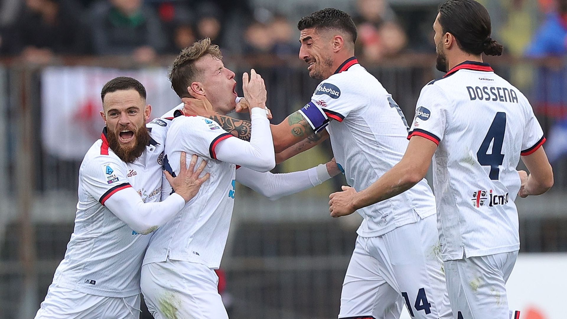 Jankto esultanza Cagliari Empoli