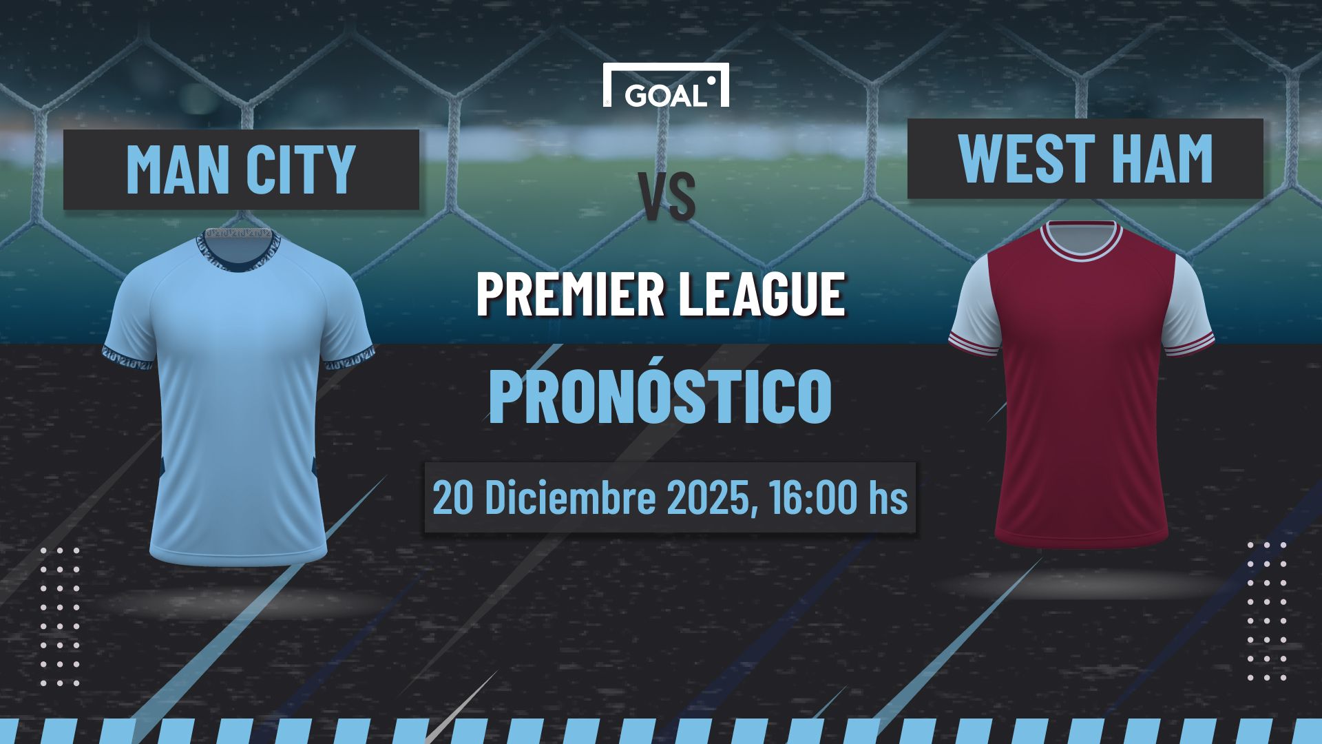 Manchester City vs West Ham Pronóstico y Apuestas Premier League | 20/12/25