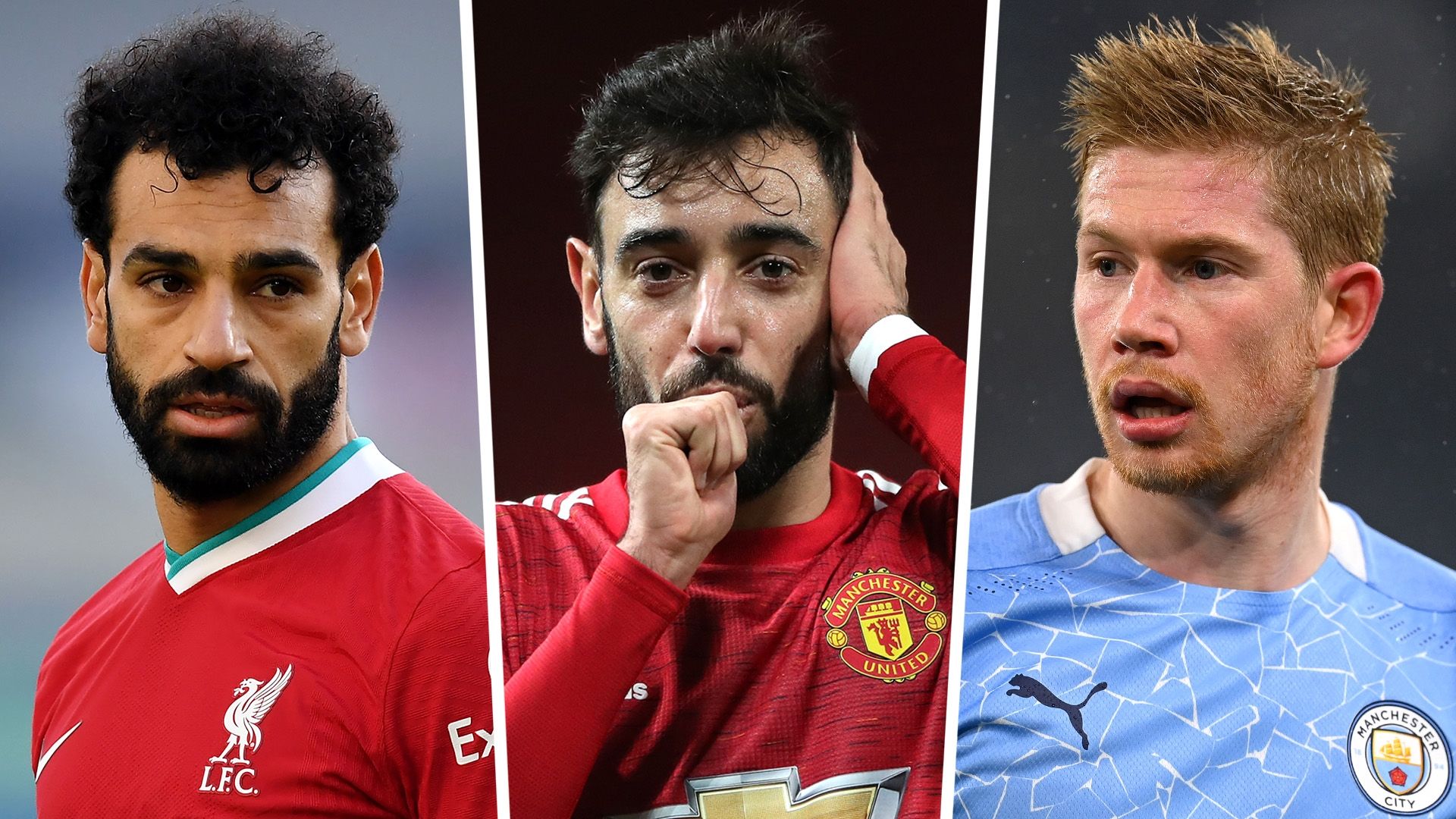 Mohamed Salah Bruno Fernandes Kevin De Bruyne
