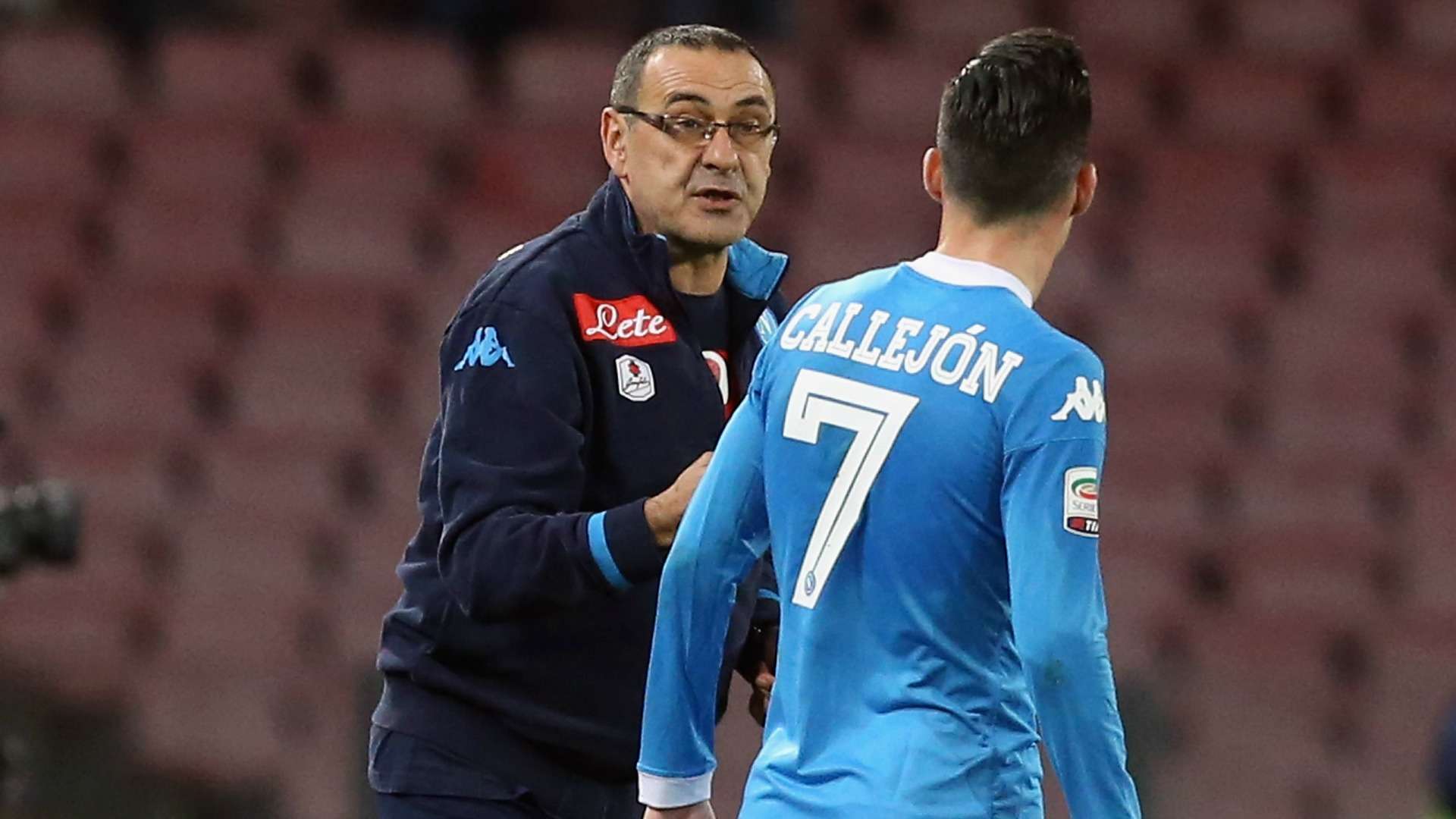 Maurizio Sarri Josè Callejon Napoli Torino Serie A 6012016