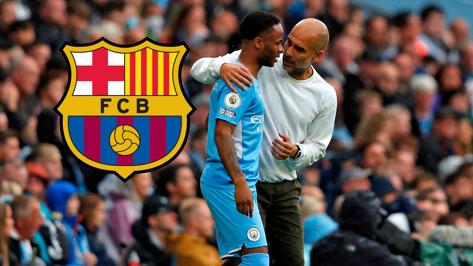 Pep Guardiola & Raheem Sterling