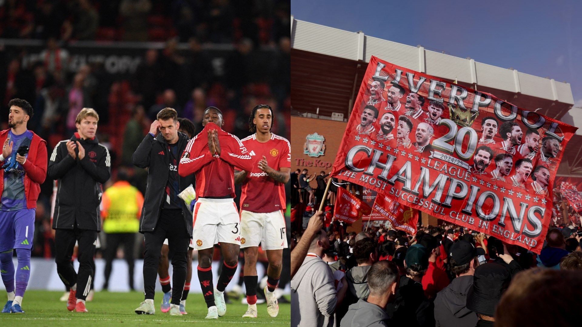 Liverpool Manchester United 20 Champions of Premier League