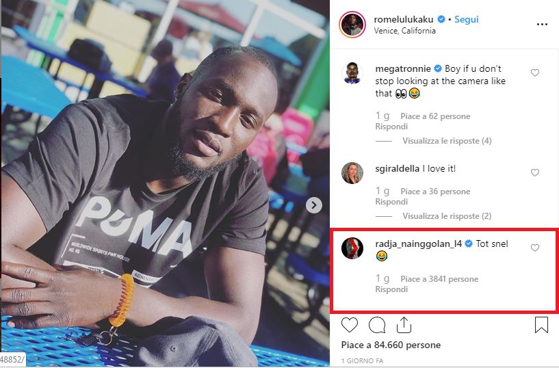 Lukaku Nainggolan Instagram