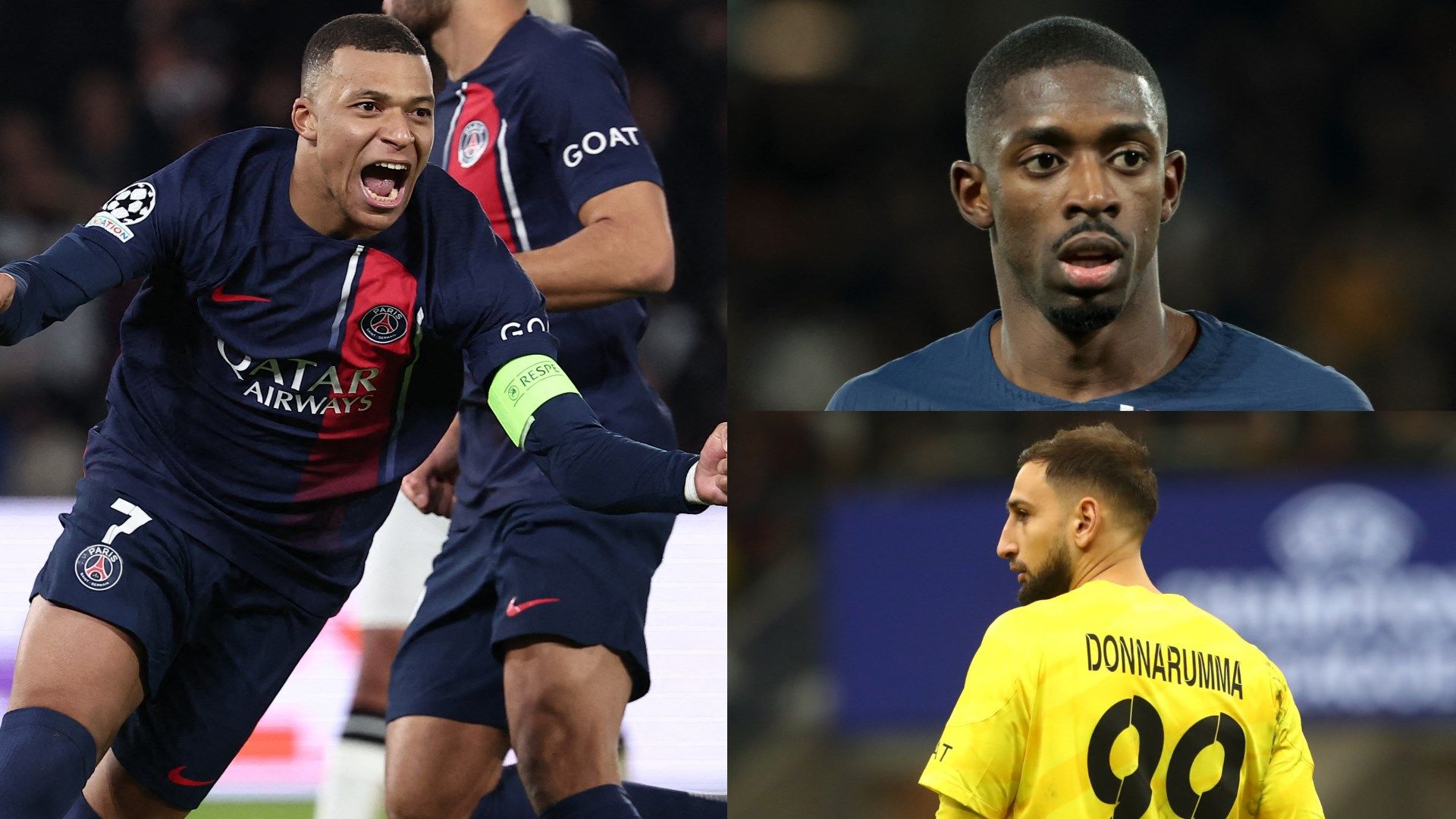 Mbappe Dembele Donnarumma GFX