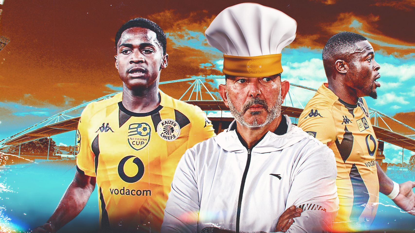 Nasreddine Nabi, Mundo Vilakazi & Ranga Chivanga, July 2024