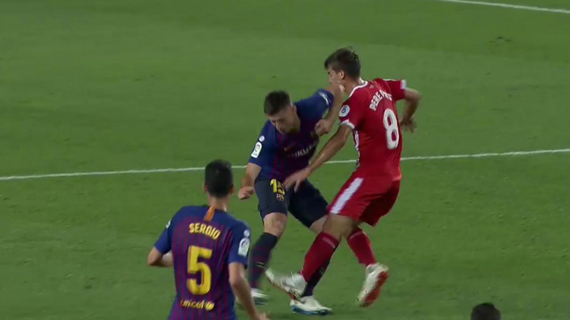 Lenglet. Barcelona Girona 23092018