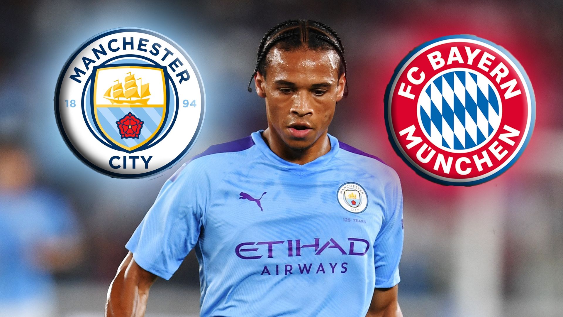 Leroy Sane Manchester City FC Bayern GFX