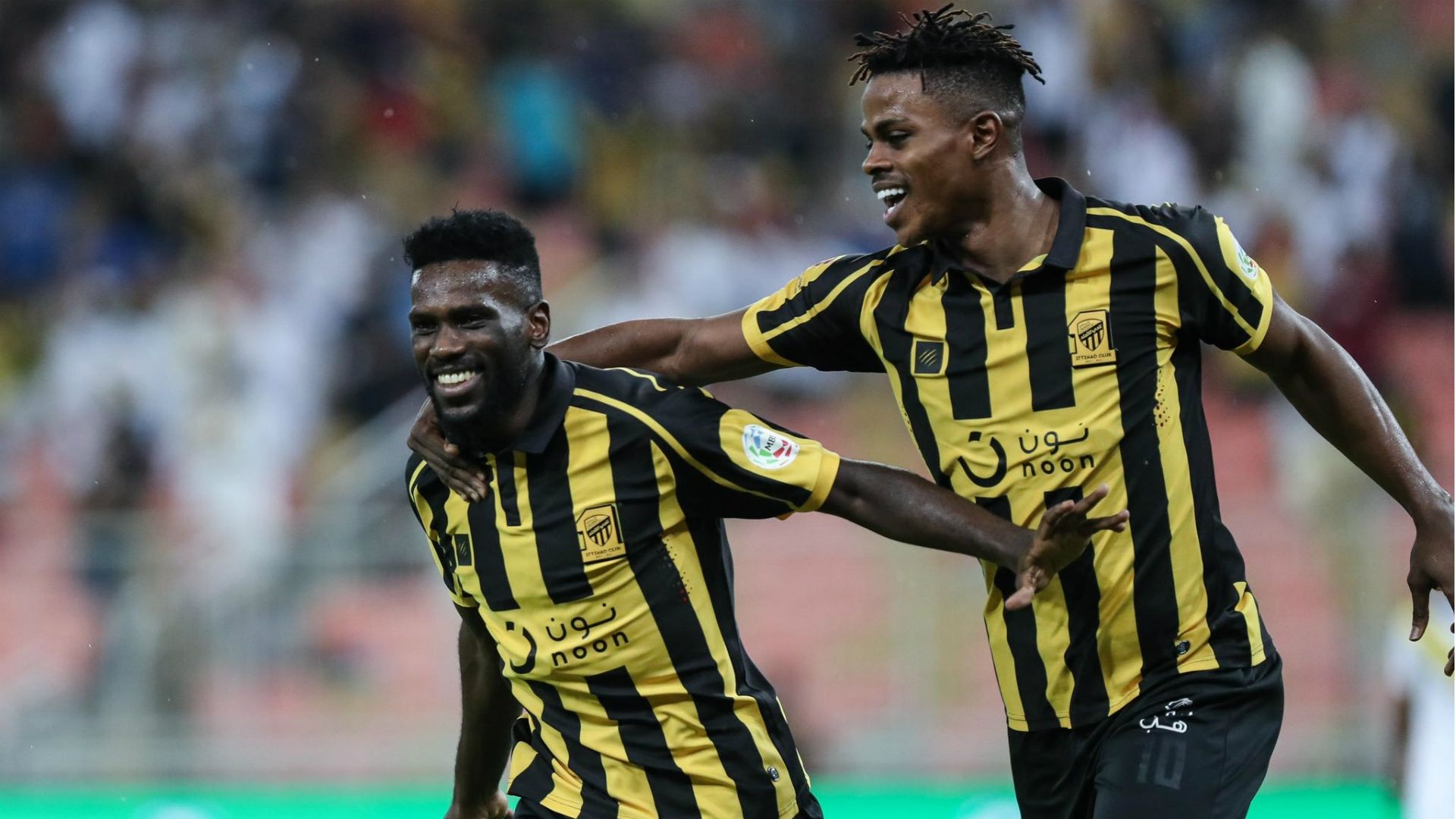 هارون كمارا وعبد العزيز البيشي يحتفلان مع الاتحاد ضد التعاون في الدوري السعودي