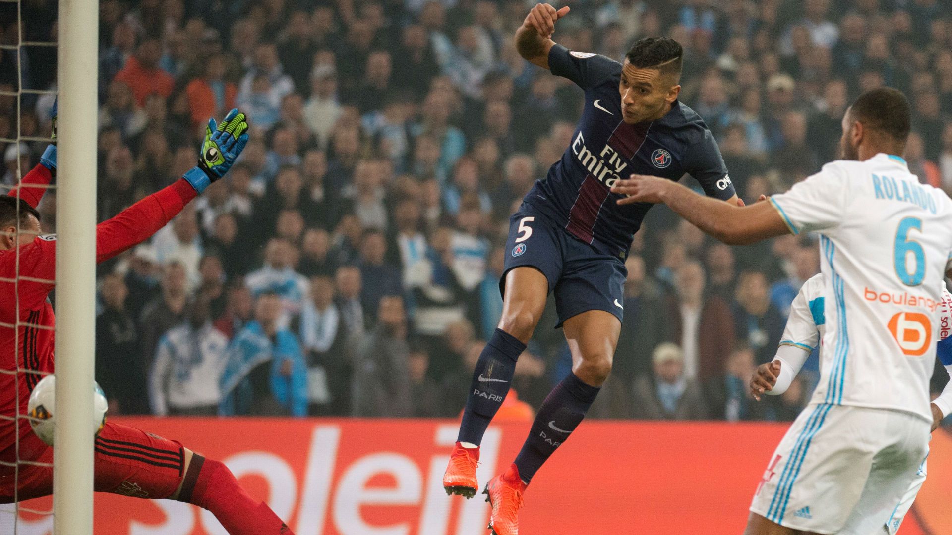 Marquinhos Marseille Paris SG Ligue 1 26022017