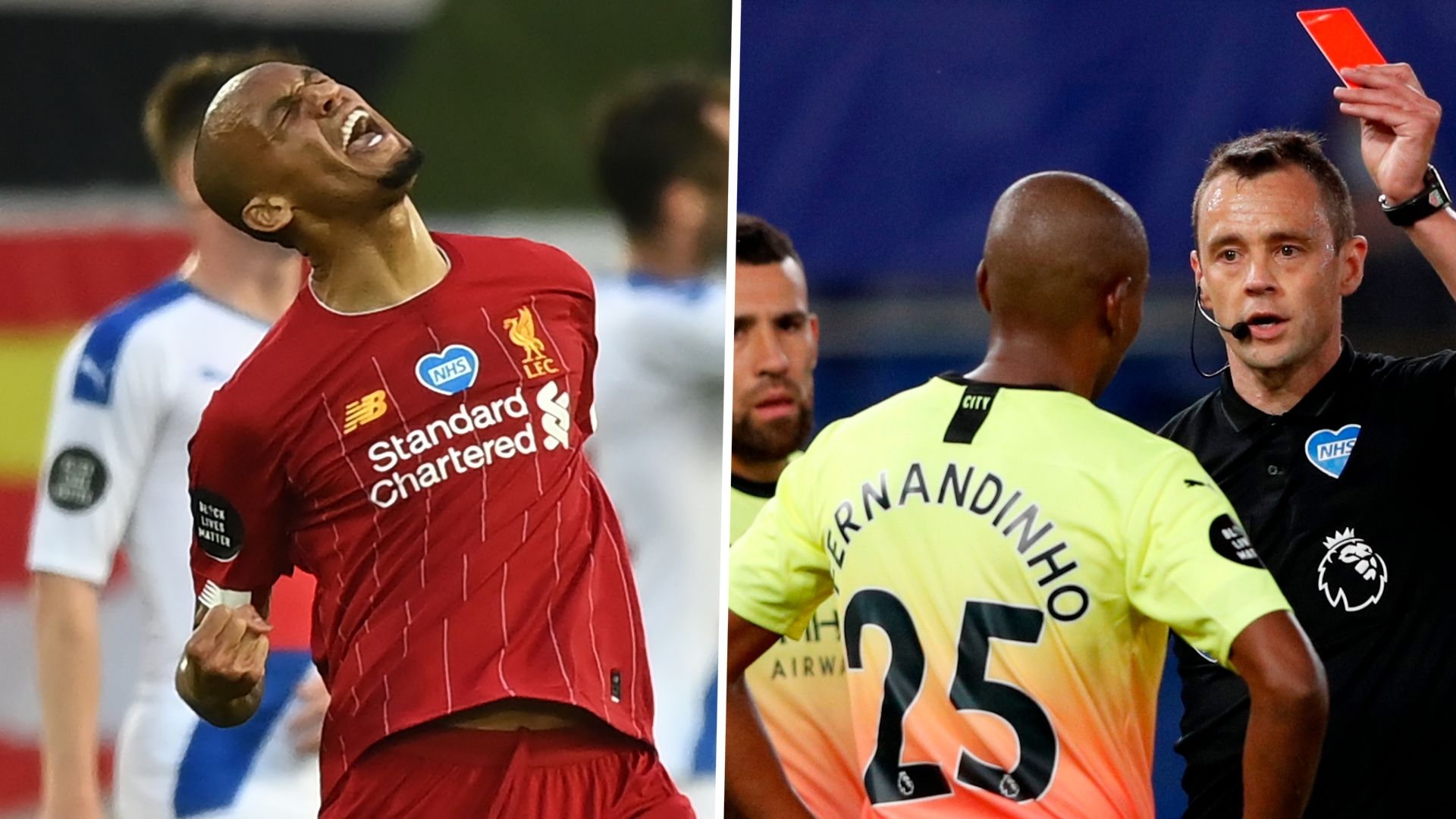 Liverpool Man City split