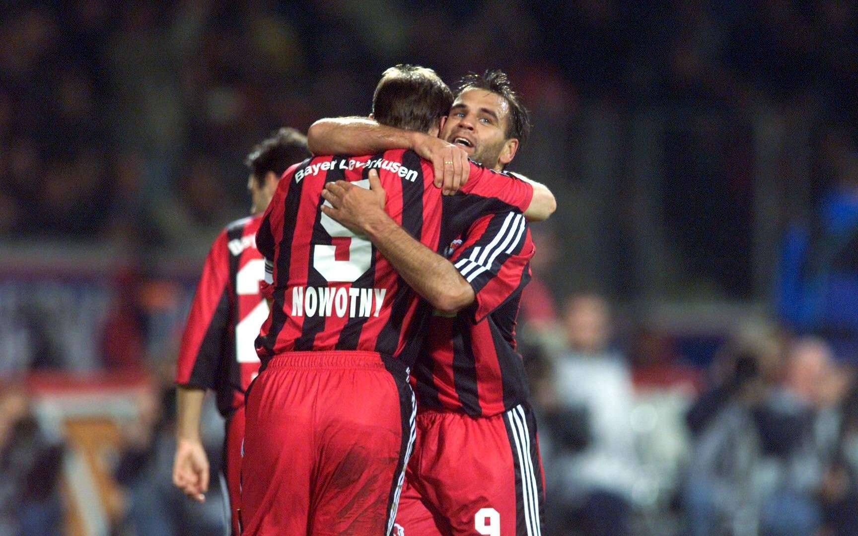 ***GER ONLY*** Ulf Kirsten Jens Nowotny Bayer Leverkusen