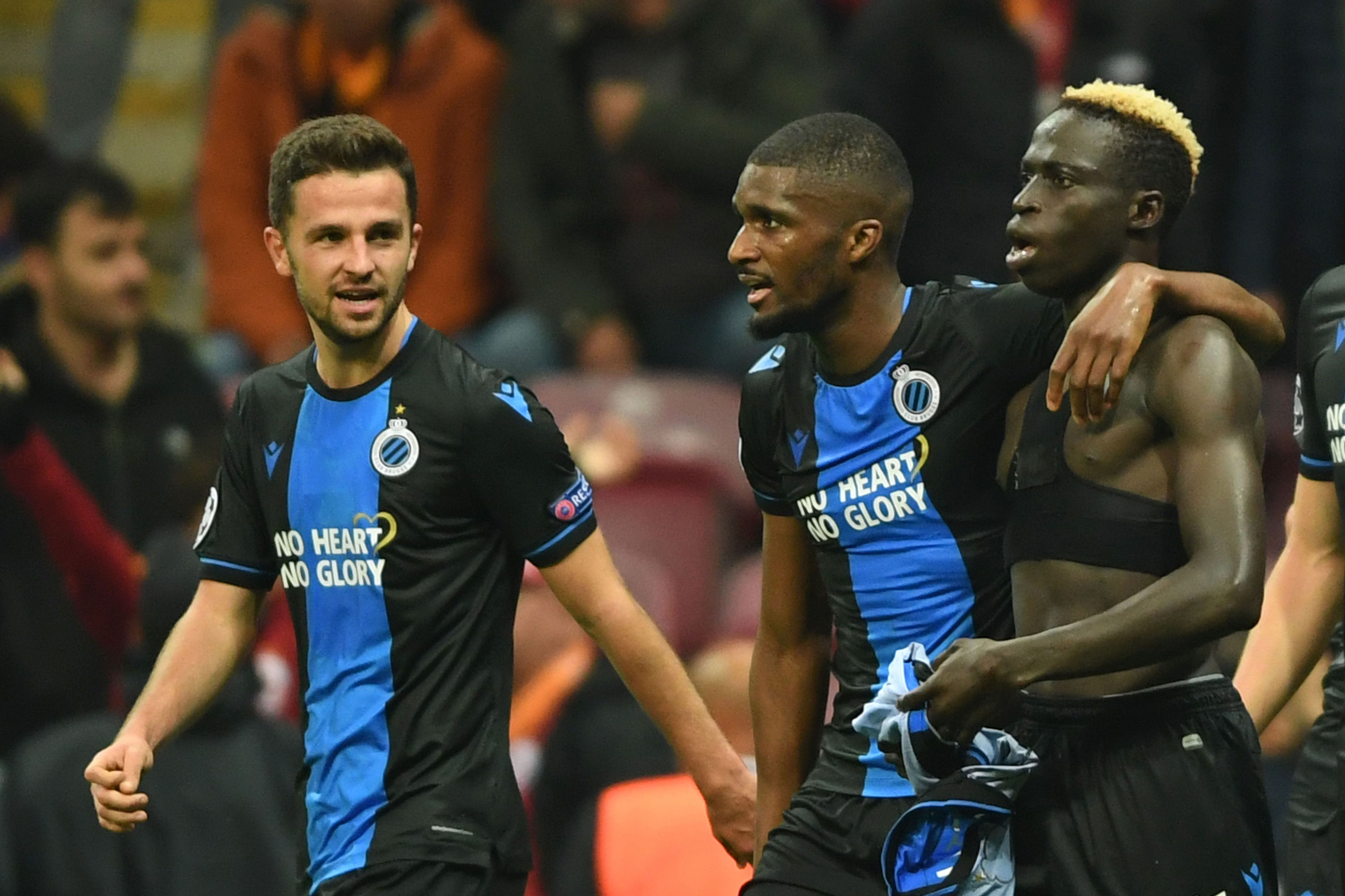 Club Brugge vs Galatasaray  Clinto Mata  Krepin Diatta red card Champions League 26112019