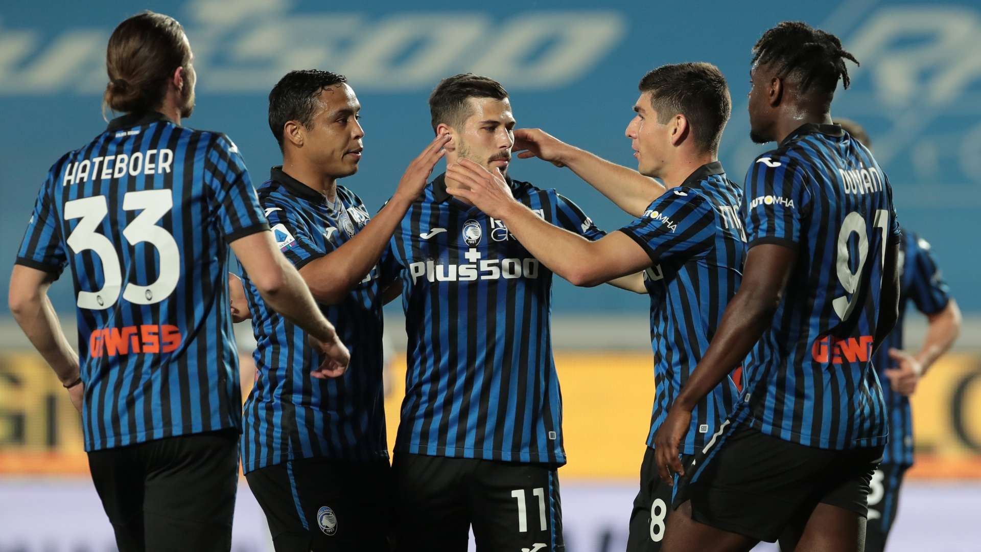 Atalanta Bologna celebration Serie A 2020-2021