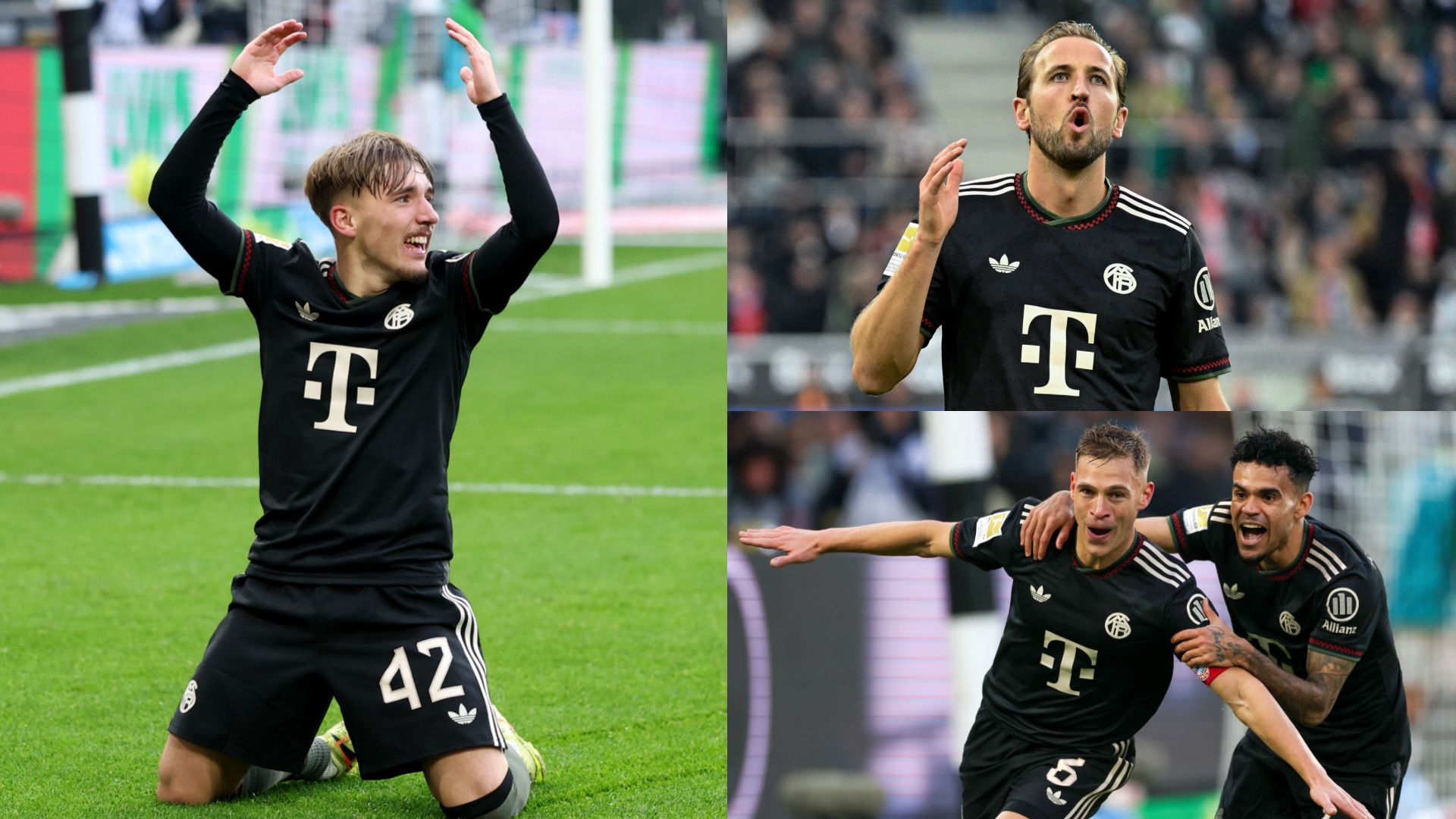 Harry Kane's incredible scoring run finally ends as Bayern wonderkid Lennart Karl steals show with stunning strike to seal Monchengladbach win