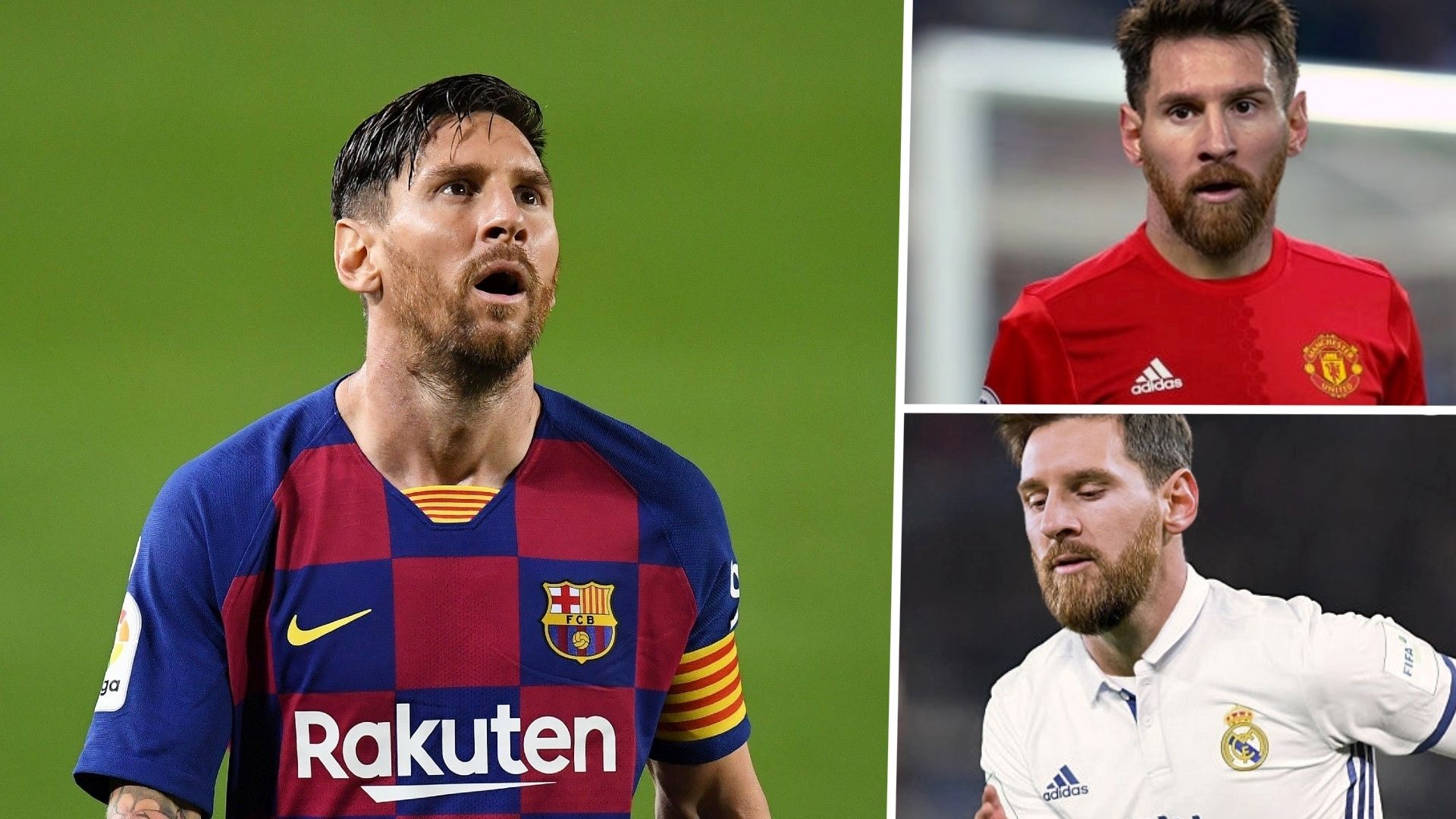 Messi with other clubs kit